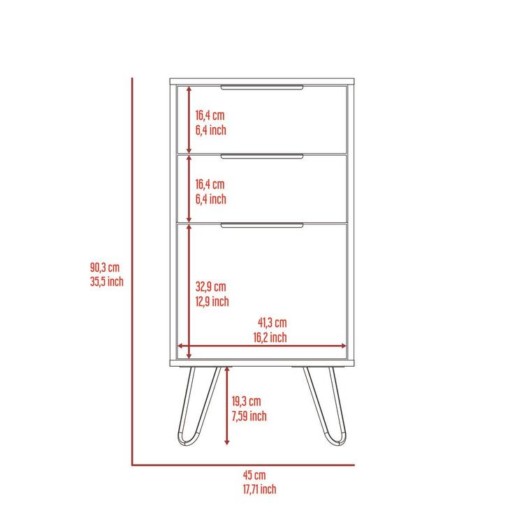 FM FURNITURE London Light Oak Dresser