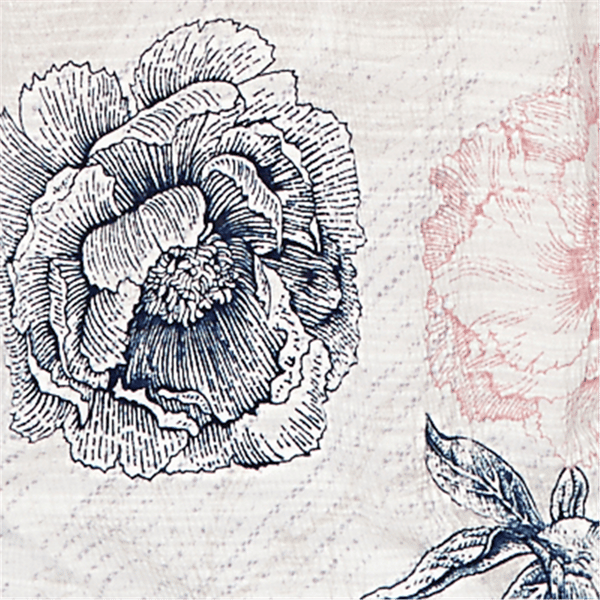 Womens Ruby Rd. Jetsetter Floral Stamp Front Knot Blouse