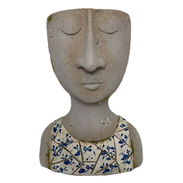 Santa's Workshop 12in. Head Planter - image 