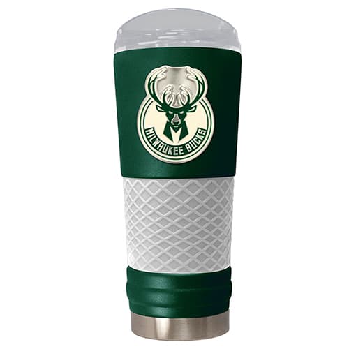 NBA Milwaukee Bucks DRAFT Powdered Coated Stainless Steel...