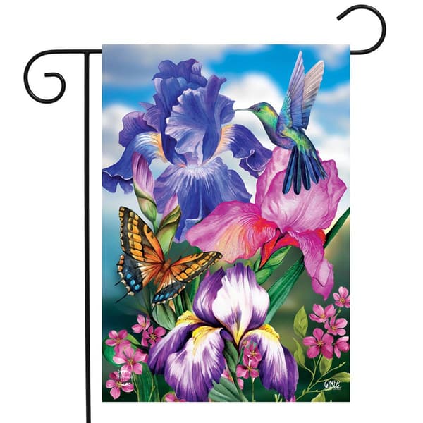 Briarwood Lane Irises Garden Flag - image 