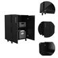 FM FURNITURE Lewis Black Wengue Storage Cabinet Base - image 3