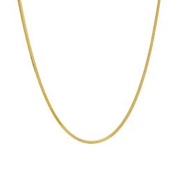 18in. Vermeil Square Snake Chain Necklace