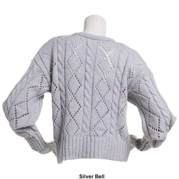 Juniors Pink Rose Better Days Cardigan