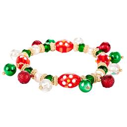 Holiday Charm Multi-Color Beaded Bracelet