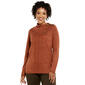 Womens Napa Valley Long Sleeve Cable Front Split Neck Sweater - image 1
