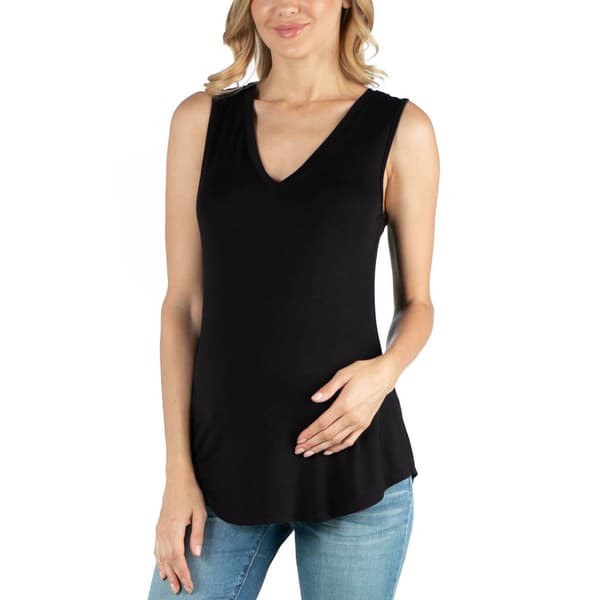 Womens 24/7 Comfort Apparel Maternity Tunic Tank Top - image 