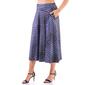 Womens 24/7 Comfort Apparel Abstract Plaid Pleated Midi Skirt - image 2