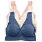 Plus Size Laura Ashley(R) 3pk. Bralettes - LS5243-3PKBY - image 1