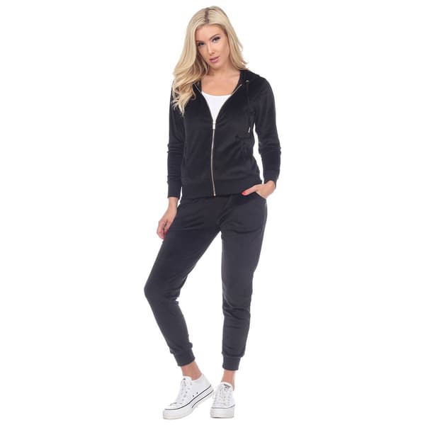 Womens White Mark 2pc. Velour Tracksuit Set