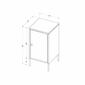South Shore Crea Dark Blue Metal 1-Door End Table - image 8