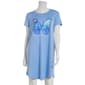 Womens Jaclyn Short Sleeve Paradise Butterfly Screen Nightshirt - image 1