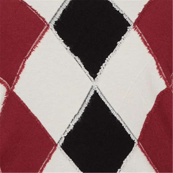 Plus Size Emaline Country Code Long Sleeve Argyle Sweater
