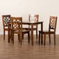 Baxton Studio Nicolette Walnut Brown Finished Wood 5pc Dining Set - image 8