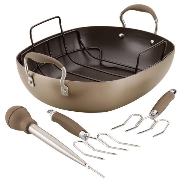 Anolon&#40;R&#41; Advanced Home Nonstick Roaster Set - image 