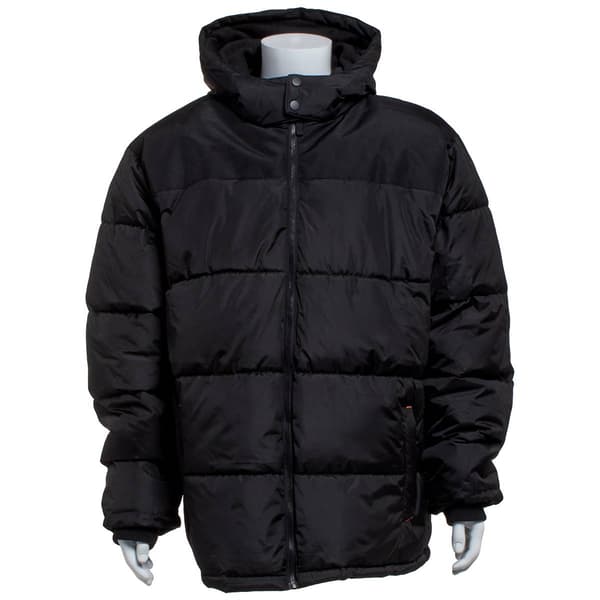 Mens Big & Tall Axcent Color Block Puffer Jacket