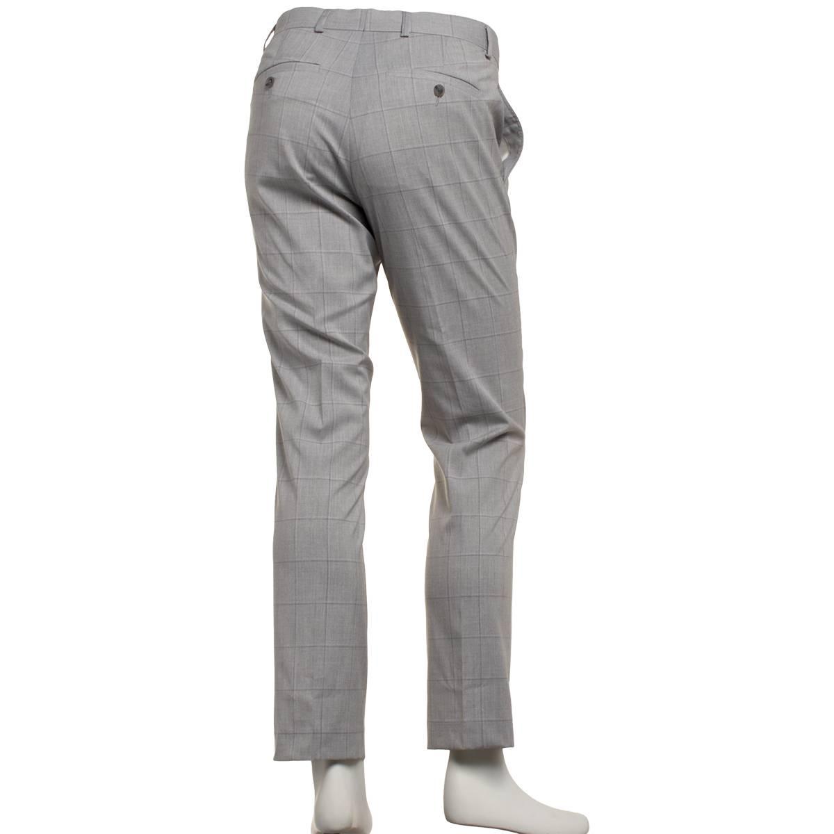 Mens Kenneth Cole® Windowpane Pants - Light Grey
