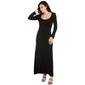 Womens 24/7 Comfort Apparel Long Sleeve Maxi Dress - image 1