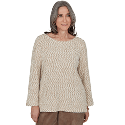 Womens Alfred Dunner Sunset Ridge Space Dye Chenille Sweater