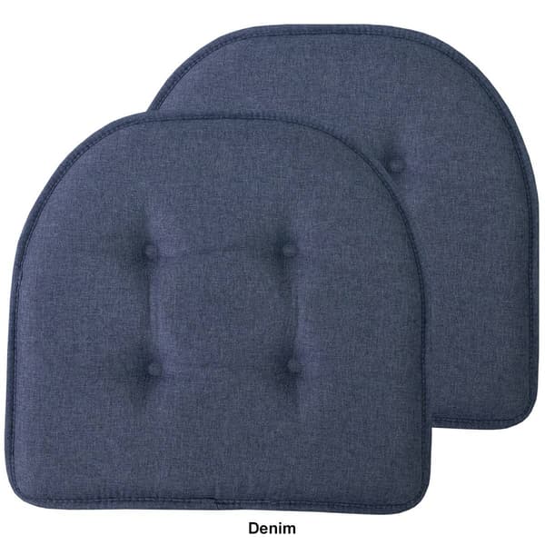 Sweet Home Collection Solid U-Shaped Memory Foam Chair Cushions