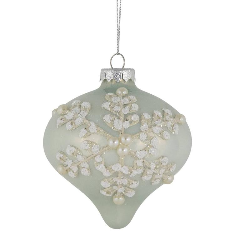 Northlight Seasonal Pastel Green Christmas Ornaments - Set of 2