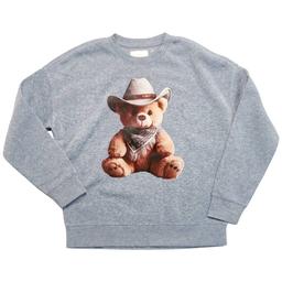 Girls (7-16) No Comment Long Sleeve Western Bear Sweatshirt