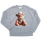 Girls (7-16) No Comment Long Sleeve Western Bear Sweatshirt - image 1