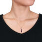 Gemstone Classics&#8482; Amethyst Garnet Africa Pendant Necklace - image 4
