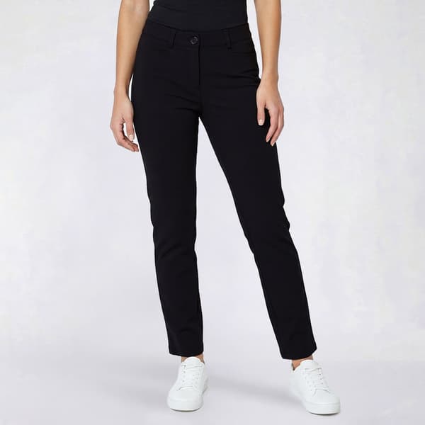 Womens Preswick & Moore(R) Zip Front Solid Straight Leg Pants - image 
