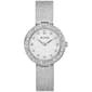 Womens Bulova Crystal Silver-Tone Bracelet Watch - 96L329 - image 1