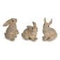 Melrose Stone Rabbit Garden Figurine - Set of 3 - image 1
