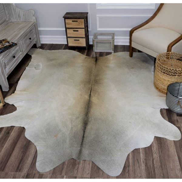 Rugs America&#8482; Hand Curated Beigish Grey Cowhide Area Rug