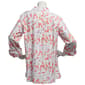 Womens Multiples 3/4 Sleeve Abstract Casual Button Down Top - image 3