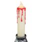 Northlight Seasonal 13.75in. Silver Skull Halloween Candelabra - image 2