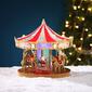 Mr. Christmas 12in. Animated Crystal Very Merry Carousel - image 3