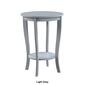 Convenience Concepts American Heritage Round End Table with Shelf - image 10