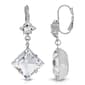 1928 Silver Tone Crystal Swarovski(R) Stone Drop Earrings - image 1