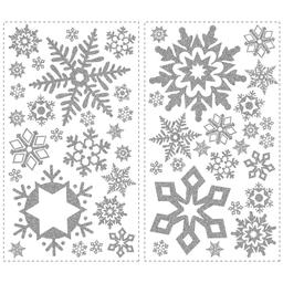 RoomMates(R) Grey Glitter Snowflakes Wall Decals