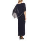 Womens MSK Combo Overlay Rhinestone Trim Maxi Dress - image 2