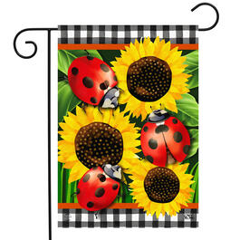 Briarwood Lane Ladybugs & Sunflowers Garden Flag