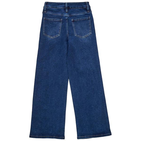 Girls (7-14) Urban Rise Wide Leg Rhinestone Embellished Jeans