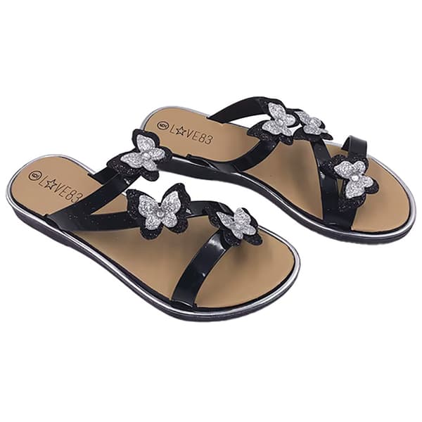 Womens Ashley Blue Butterfly Breeze Jelly Slide Sandals - image 