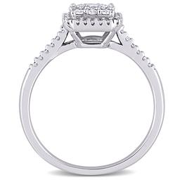 Diamond Classics™ 10kt. White Gold 1/2ctw. Diamond Square Ring