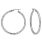 40mm Rope Twist Hoop Earrings - image 1