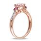 Gemstone Classics&#8482; 10kt. Rose Gold 3-Stone Ring - image 3