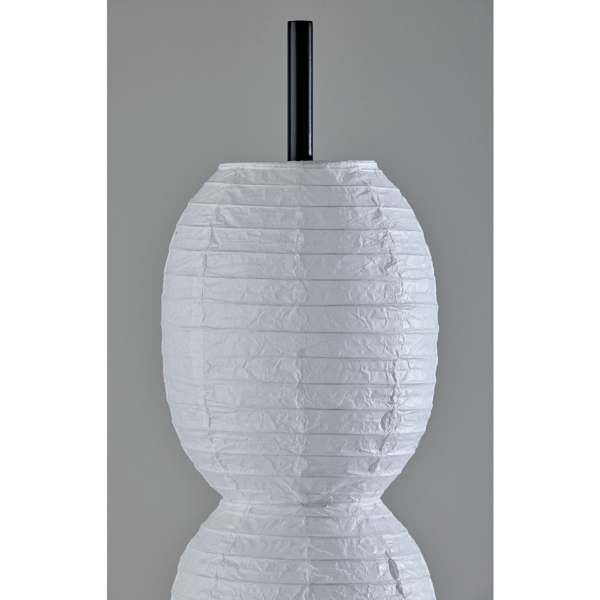 Adesso Lanai Floor Lamp with White Paper Shade