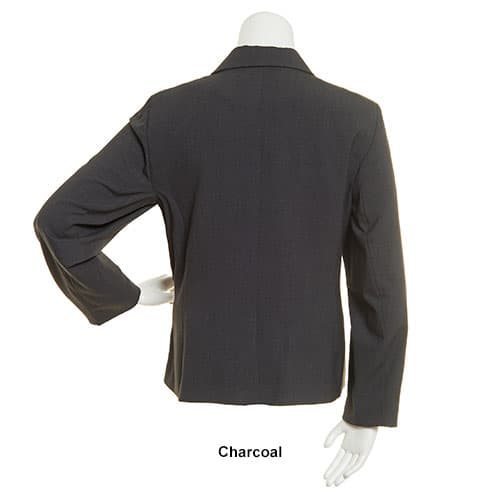 Plus Size Calvin Klein Two Button Blazer - Charcoal