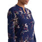 Womens Jones New York Long Sleeve Split Neck Floral Blouse - image 4