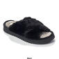 Womens Dearfoams® Miranda Plush Pile X-Band Slide Slippers - image 4
