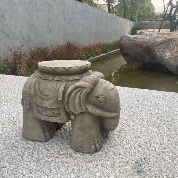 Hi-Line Gift Pachyderm Classic Elephant Plant Stand